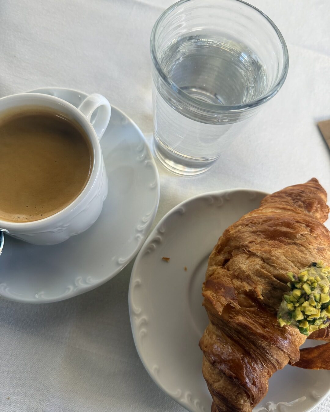 A table laid for the morning